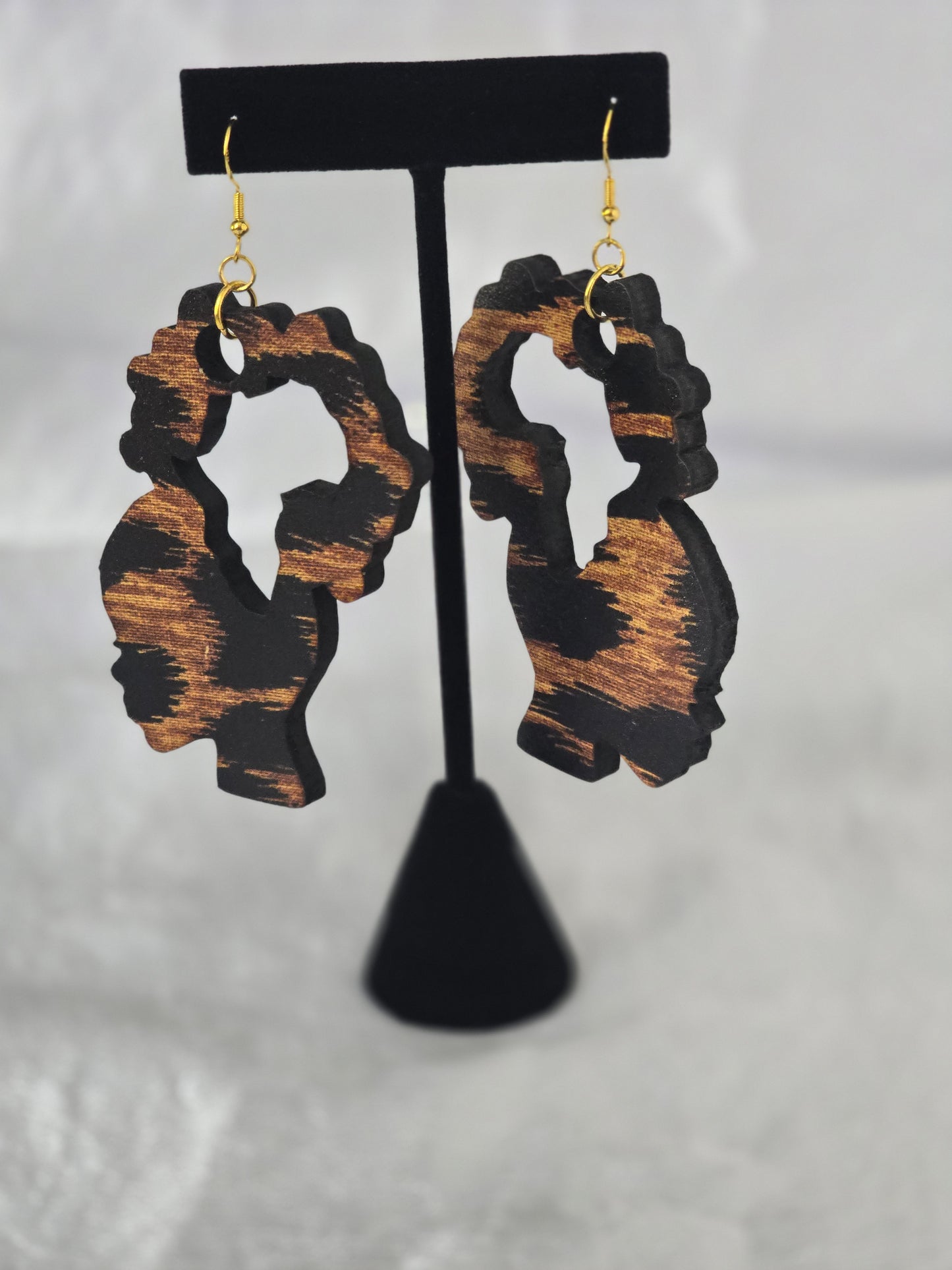 Afrocentric Silhouette Earrings – Bold Black Women Statement Jewelry