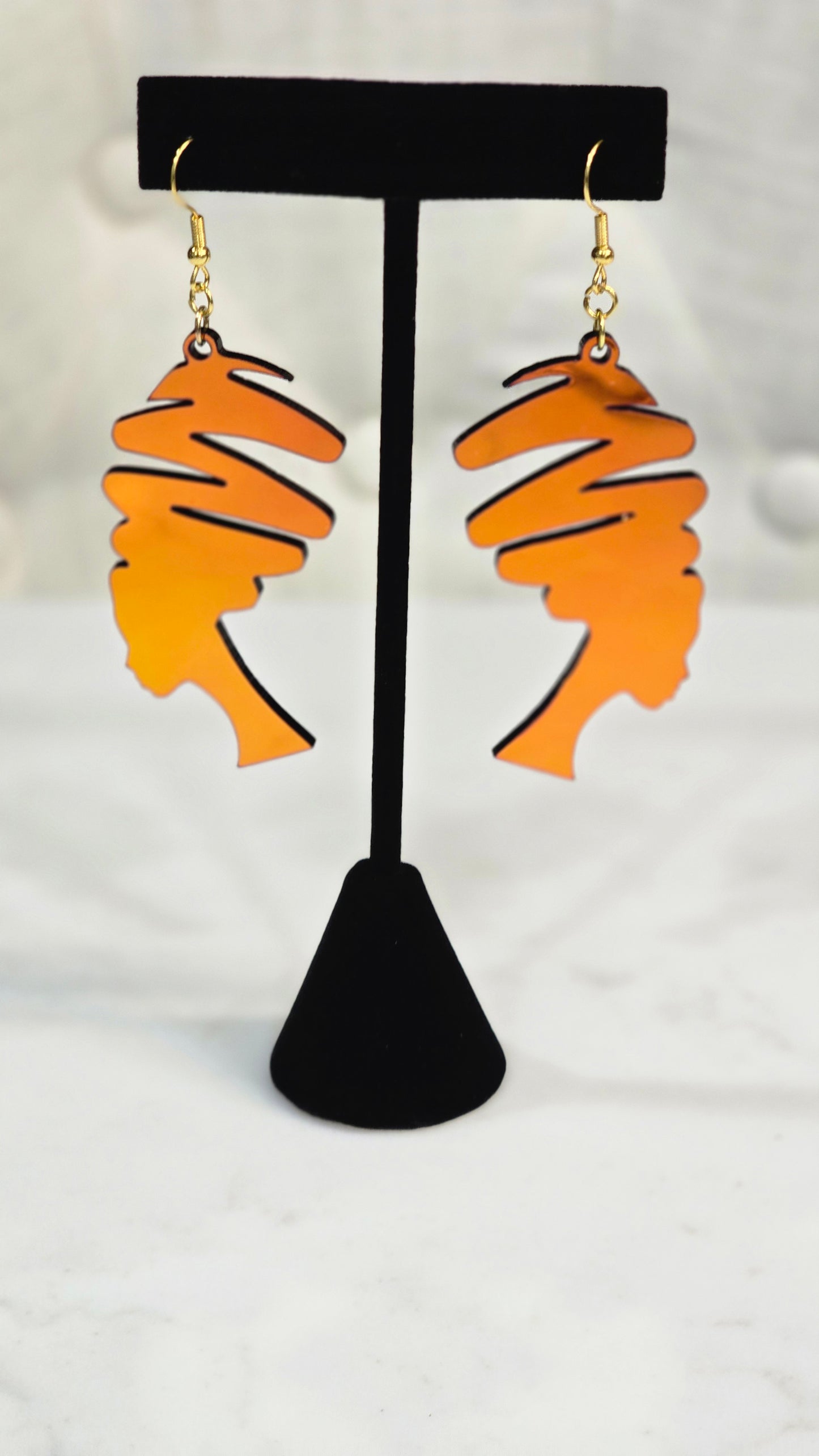 Afrocentric Silhouette Earrings – Bold Black Women Statement Jewelry