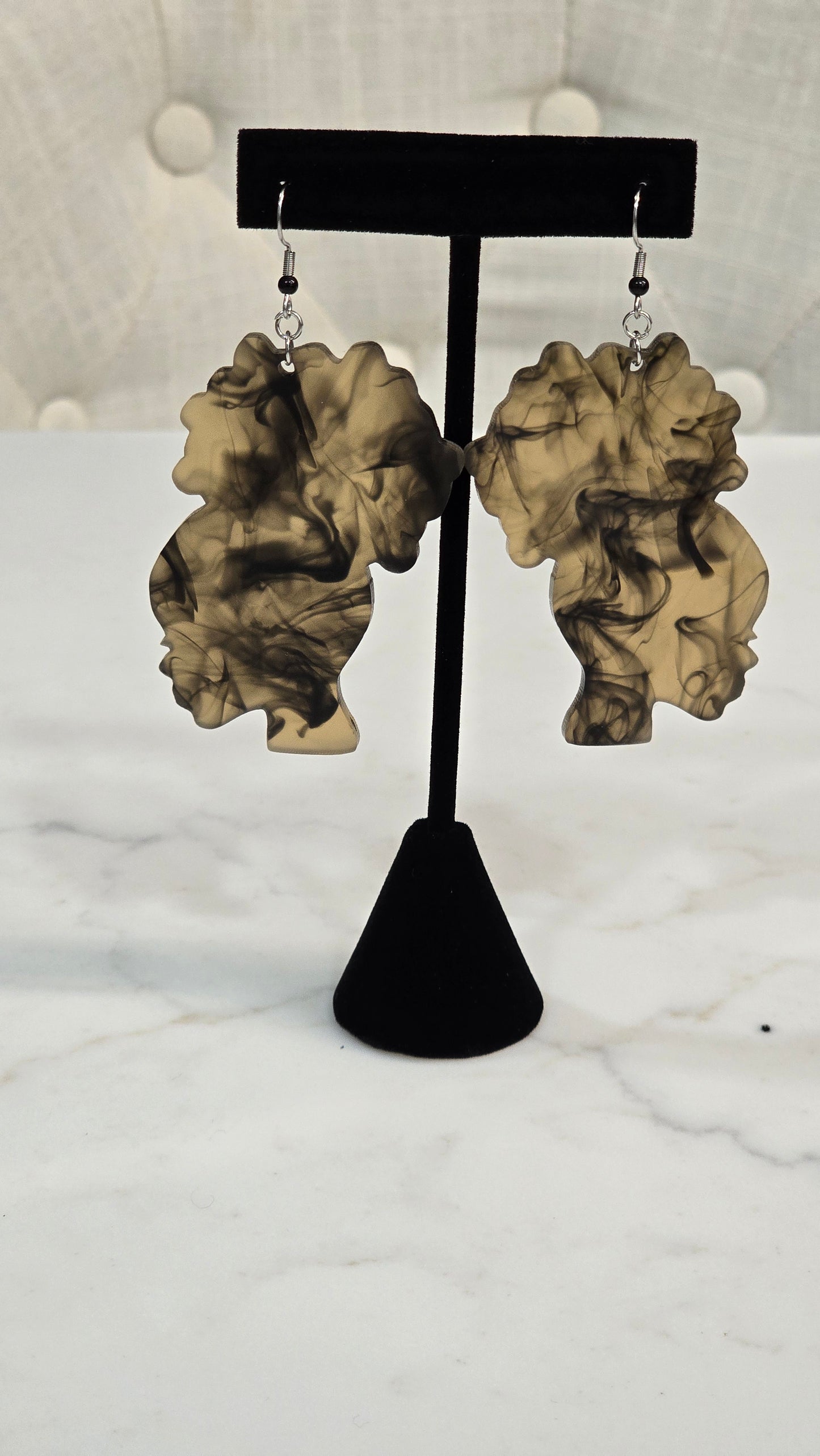 Afrocentric Silhouette Earrings – Bold Black Women Statement Jewelry