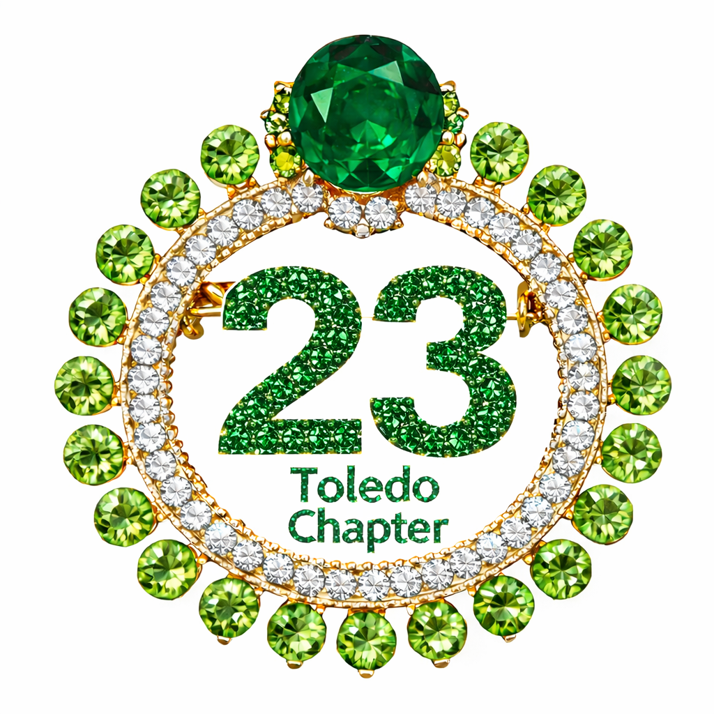 Toledo Chapter Rep your Number Brooch