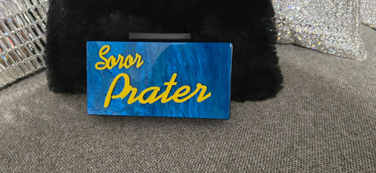 1922 Blue & Gold Personalized Clutch